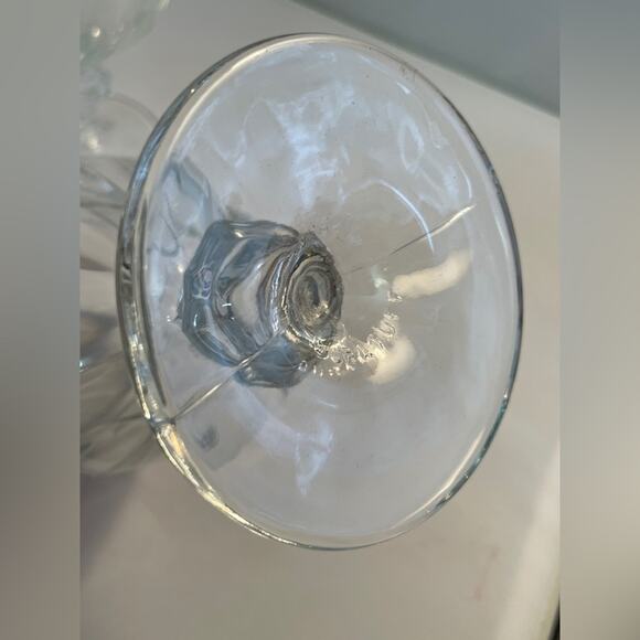 Pair Large Libbey Duratuff Goblet Drinking Glasses - Picture 4 of 7